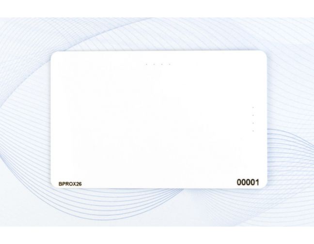 PLASTIC CARD WHITE PVC