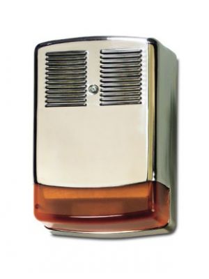 OUTDOOR SIREN INOX ORANGE FLASH AS630