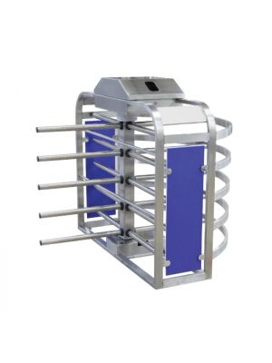 TURNSTILE 4 WINGS SEMI-FULLHEIGHT SINGLE INOX T-1400