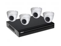 CCTV PACKET 4 HDCVI MONITORING CAMERAS WITH VIDEO RECORDER HDCVI  2.0 MEGAPIXEL
