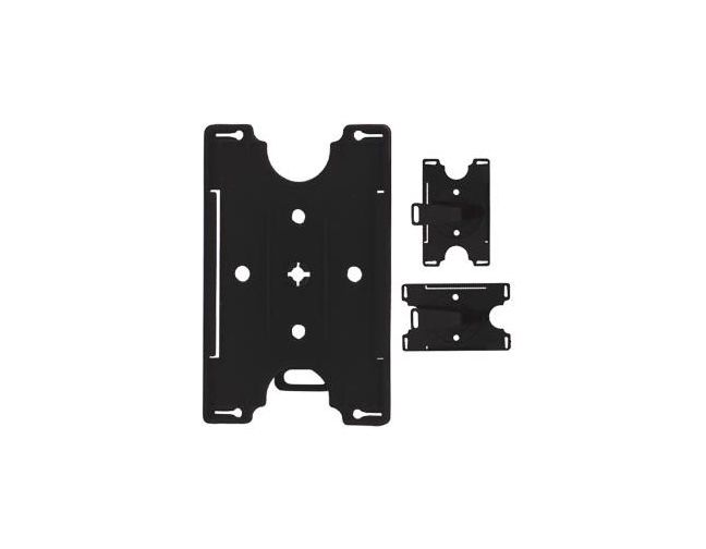 CARDHOLDER SOLID OPEN-CLIP/BLACK
