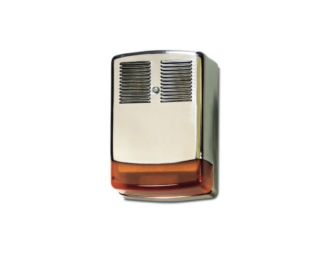 OUTDOOR SIREN INOX ORANGE FLASH AS630