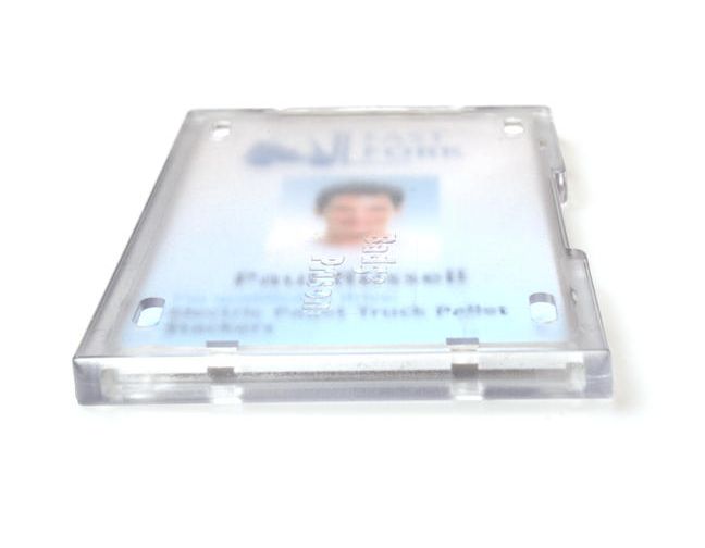 ENCLOSED BADGE PRIZON HOLDER SINGLE USE - H-EN-CLPDCLOCKS